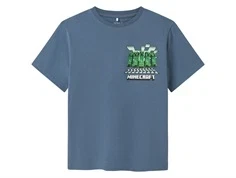 Blå t-shirt med minecraft print 13243275 blue mirage